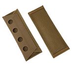 tactifans 2 Pack Vest Shoulder Pads Fit 2" Shoulder Strap Comfort Soft Cushion Strap Pads Mesh Padded Lightweight for FCPC JPC Plate Carriers Vests Sling Bags (Coyote Brown)