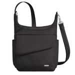 Travelon Anti-Theft Classic Messenger Bag, Black, One Size