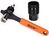 BEAUGIREW Bike Crank Puller Tool Set Bicycle Crank Extractor Arm Remover and Bottom Bracket Remover Tool with 16mm Allen Wrench for MTB Mountain Bike Road Bike