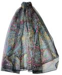 Traziewell Paisley Scarf Large Oversized Scarves Neck Wrap Thin Chifffon Scarfs for Women Lightweight Shawl Home 6028