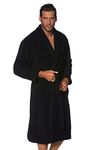 JP 1880 Men's Big & Tall French Terry Classic Bathrobe Black XXXXXXX-Large 702388 10-7XL