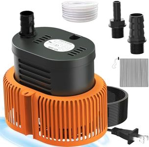 Pool Cover Pump above Ground - Submersible Water Sump Pump Swimming Water Removal Pumps, with Drainage Hose & 25 Feet Extra Long Power Cord, 850 GPH inGround, 3 Adapters