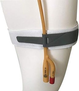 Foley Catheter Urinary Legband Holder,with Anti Slip and Irritation Silicone Grip (Grey Pack of 3)