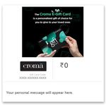 Croma | Flat 1% Off | E-Gift Card | Instant delivery | Valid for Online & In-store purchases | 1 year validity