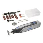Dremel 8150 8V Cordless Rotary Tool Kit with Brushless Motor and LED Nose Cap - Variable Speed 5,000-30,000 RPM, USB-C Rechargeable and 20 Accessories