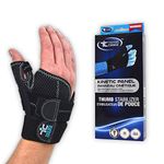 Trainers Choice Thumb Stabilizer, Maximum Thumb Support for Men & Women, Assists with Sprains, Strains, Tendonitis, Skiers Thumb, DeQuervain’s Syndrome. One Size Fits Most