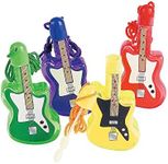 Fun Express Guitar Bubble Bottle Necklaces – Colorful Music Party Favors for Kids Perfect VBS Vacation Bible School Supplies – Fun Decorations Parties & Events Engaging & Interactive – 12 Pieces