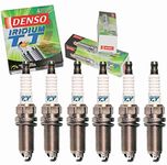 6 pc DENSO Iridium TT Spark Plugs compatible with Lexus IS250 2.5L V6 2006-2015