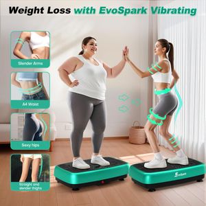EvoSpark Dual Motor Vibration Plate – Full Body Fitness Machine