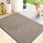 FCSDETAIL Dirt Trapper Indoor Door Mat 50 x 80 cm, Machine Washable Entrance Rug, Dog Doormat, Non-slip Inside Floor Mat for Entryway, Muddy Shoes & Paws