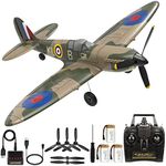 ANTSIR RC Plane Spitfire Fighter, 4 Channel Remote Control Airplane with Gyro System for Adults Boys Beginners