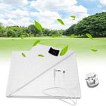 Grounding Bed Sheet, Grounding sheet With 10% Silver Fiber & 90% Organic Cotton, Natural Wellness And Healthy Earth Energy Mat