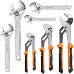 FASTORS 7-Pack Adjustable Wrench & 