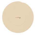 Incredible Gifts India Round Blank Coasters (Wood, MDF, Brown, Qtty 100, 3.5in x 3.5in)