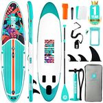 Niphean Inflatable Stand Up Paddle Board with SUP Accessories, Anti-Slip EVA Deck, 10'6''Inflatable Paddle Boards for Adults & Youth of All Skill Levels