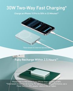 Anker MagGo 10000mAh MagSafe Power Bank – Portable Wireless Charger