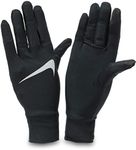 NIKE WOMENS LIGHTWEIGHT TECH RUNNING GLOVE BLACK - SMALL