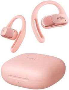 SHOKZ Écouteurs à Oreilles Libres OpenFit Air, Casque Bluetooth sans Fil avec Microphone, écouteurs avec Crochet d'oreille Air, Charge Rapide, 28 h d'autonomie, étanchéité IP54 pour Le Sport - Rose
