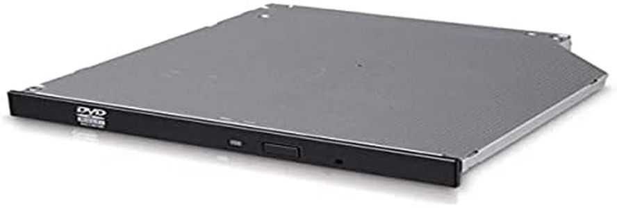 Hitachi-LG GUD1N Internal DVD Drive, Slim 9.5 mm DVD Player/Writer for Laptop/Desktop PC, Windows 10 Compatible, 8x Read/Write Speed - Black