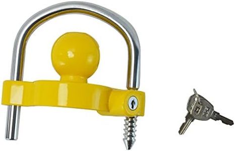 GoTow Universal Coupler Trailer Hitch Security Lock - Fits 1 7/8", 2", and 2 5/16" Ball Mounts