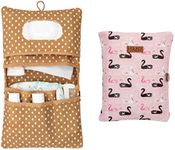 HAMUR Baby Diaper Bag Organizer – Travel-Friendly, Compact & Foldable | Stroller Pouch for Newborn Essentials – Must-Have for Boys & Girls (Swan)