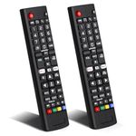 JNGKE 2 Pack Universal Remote Control for LG-Smart-TV with Netflix Button LG Replacement Remote Compatible with All Models for 3D 4K 8K LCD OLED UHD HDTV Smart TVs AKB75095307 AKB75375604 AKB74915305