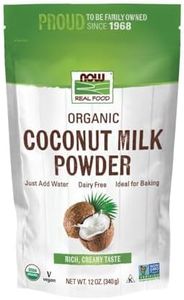 NOW Foods, Organic Coconut Milk Powder, Dairy Free/ Vegan, Just Add Water, 12-Ounce