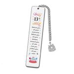 13 Yr Old Birthday Gift Bookmarks for 13 Year Old Boys Girl Birthday Gifts for Nephew Reading Lovers 13th Birthday Gift for Girls Boys Behind You All Your Memories Bookmark