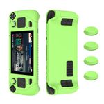 ADDGRIP Silicone Protective Case Designed for Steam Deck, Shock-Absorption Anti-Scratch Cover Protector Steam Deck Accessories (Luminiscent Green)