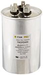 TITAN PRO, 1 Count (Pack of 1), No Color Packard TRCFD455 45+5MFD 440/370V Round Run Capacitor Replaces PRCFD455