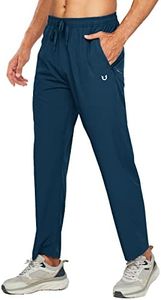 NORTHYARD Men's Athletic Running Joggers Workout Track Tapered Pants Lightweight Quick Dry Sweatpants with 3 Zipper Pockets Seablue 3XL