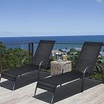 Giantex 2 Pack Patio Lounge Chair, 