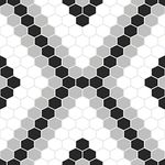 WallPops FP2950 Leyton Peel & Stick Floor Tiles, Black, 12 x 12 inches
