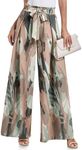 Women's High Waist Print Wide Leg P