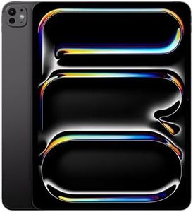 Apple iPad Pro 13″ (M4): Ultra Retina XDR Display, 256GB, 12MP Front Camera / 12MP Back Camera, LiDAR Scanner, Wi-Fi 6E + 5G Cellular with eSIM, All-Day Battery Life, Standard Glass — Space Black