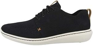 Clarks Men’s Step Urban Mix Sneaker, Black Textile Knit, UK 10/US 11