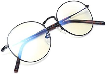 Zéro D Blue Light Glasses Lightweight Blue Light Blocking Glasses for Men Women Computer Gaming Glasses Anti Eye Strain UV Filter Round Shape