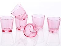 Srgeilzati Heart Shot Glasses Set, Pink Shot Glass Cute 1.5oz