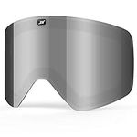 ZIONOR X11 Ski Snowboard Snow Goggles Replacement Lenses (LENS ONLY - VLT 10% Silver Lens）