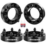 Richeer 4 PCS 1.5 inch Hubcentric Wheel Spacers 6x5.5 for Tacoma Tundra 4Runner,Wheel Spacers 6x139.7mm fit for FJ Cruiser Fortuner GX with 12x1.5 Studs&106mm Bore
