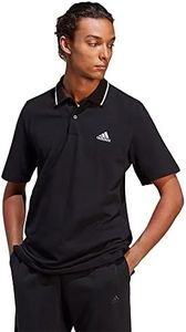 ADIDAS Essentials Piqué Small Logo Polo Shirt, Black, L para Hombre