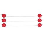 VGEBY 2 Colors 3 Pairs Ladder Ball Toss Bolas Set Replacement Sports Balls Red Outdoor Toys