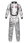 jutrisujo Silver Astronaut Costume Adult for Women Cosplay Costumes Spaceman Jumpsuit Space Suit Outfit Halloween M