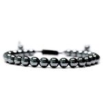 Hematite Bracelet 6mm, Round Beaded Bracelet, Natural Hematite Gemstone Bracelet Hematite Stone Healing Bracelet minimalist gift balancing