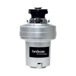 Hindware STANDARD-0.50HP | Food Waste Disposer/Crusher | Powerfull Motor-2600 RPM with Low Noise | Corrosion-Proof & Wear-Resistant Stainless Steel | 2025 Model | 1 Year Warranty (Silver)