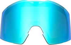 ZERO TECH BASE Replacement Lens compatible with Oakley Snow Goggles Interchangeable Lens Mirror Lens FALL LINE L Sapphire Mirror