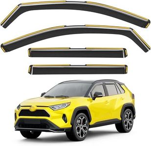in-Channel Window Visors Rain Guards for Toyota RAV4 2019-2025, 4PCS