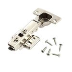 Neoteck Soft Close Cabinet Door Hinges 20 PCs 110 Degree Steel Kitchen Cabinet Cupboard Door Hinge Slow Shut Clip-On Plate 35mm for B&Q Ikea Mfi Wickes Other Types Of Cabinets Door and Lift-Off Door