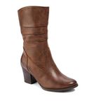 BareTraps Womens Lovelace Leather Round Toe Mid-Calf Fashion Boots
