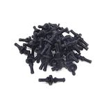 HONBAY 40PCS PC Case Fans Black Rubber Reducing Noise Anti-Vibration Screws Fan Rivet for PC Case Fan or CPU Fan